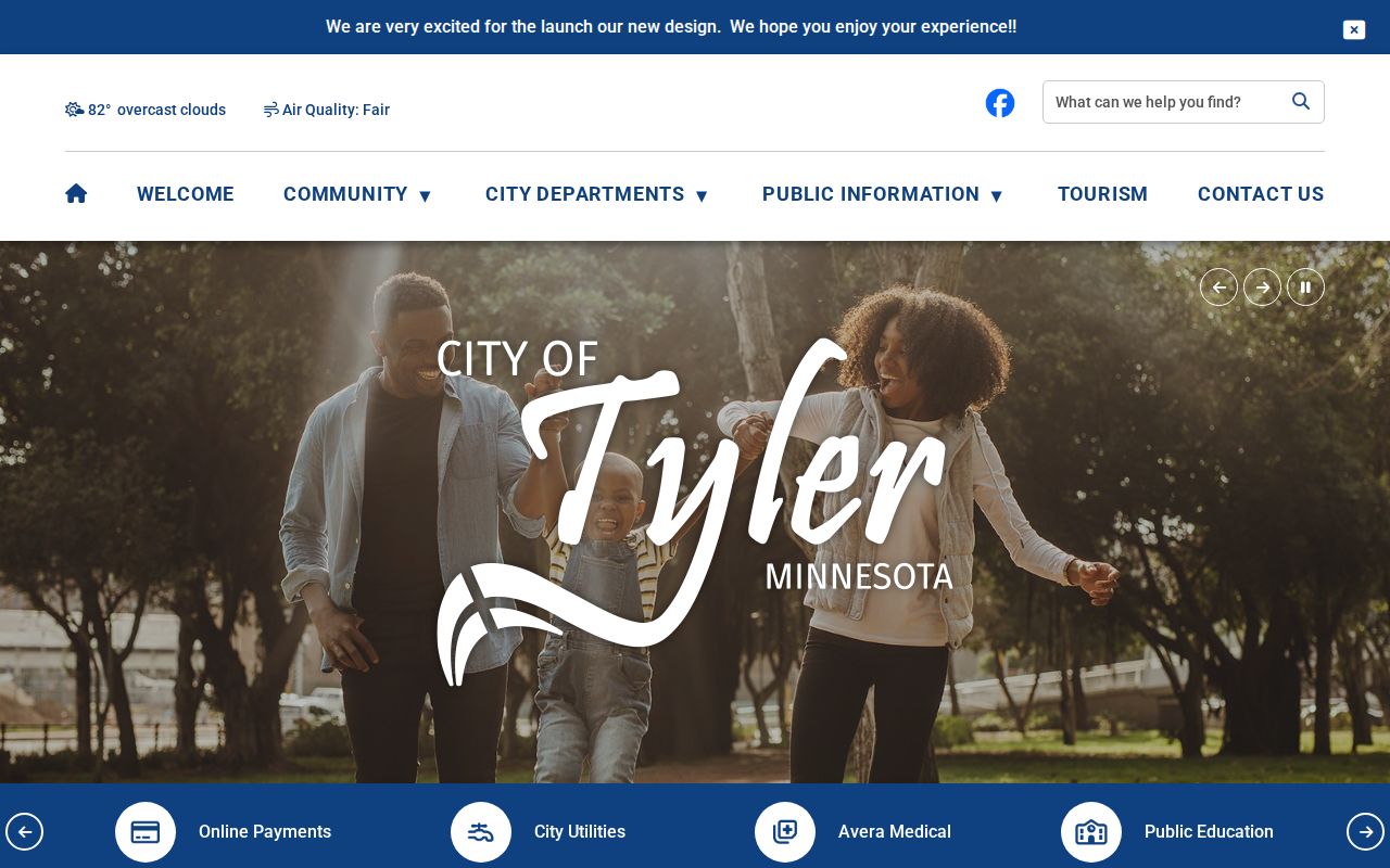 City of Tyler government portal for Tyler warrant records and city services
